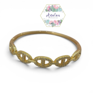 PULSERA DORADA INCRUSTADA MARINERA