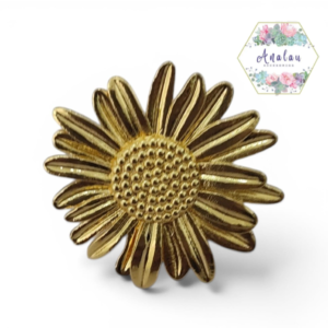 ANILLO GIRASOL DORADO GRANDE