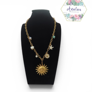 COLLAR SOL MARIPOSA ESTRELLA PIEDRAS