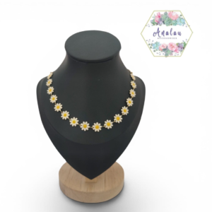 COLLAR GIRASOLES BLANCOS