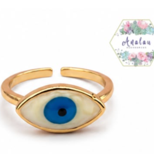 ANILLO OJO AZUL PICUDO