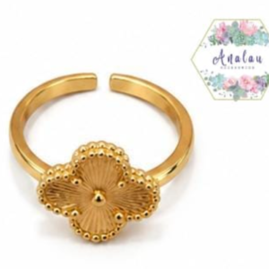 ANILLO TREBOL PLATA VAN CLEEFSS