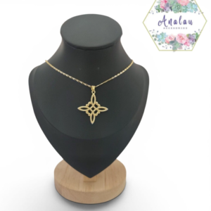 COLLAR NUDO DE BRUJA LISO BORDES