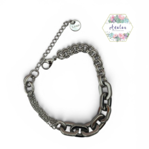 PULSERA DE CADENA ASIMETRADA CHUNKY