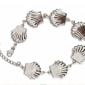 PULSERA CONCHA PLATA 7