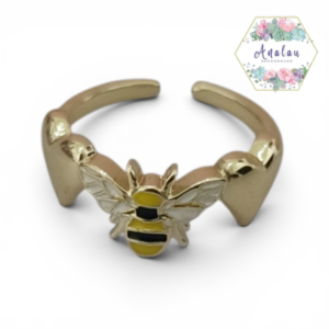 ANILLO ABEJA 2 CORAZONES