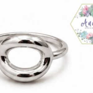 ANILLO PLATA OVALASO ASIMETRICO