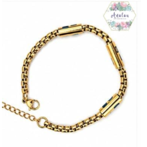 PULSERA DORADA CHEVRON
