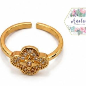 ANILLO REBOL INCRUSTADO 1 ESTRELLA