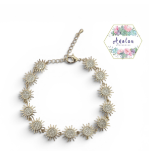 PULSERA DE SOLES INCRUSTADOS