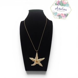 COLLAR DE ESTRELLA MAR BLANCO