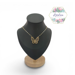 COLLAR DE MARIPOSA NEGRO CH