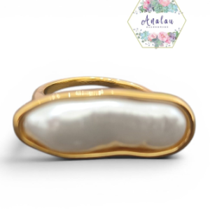 ANILLO DE OVALO HORIZOTAL BLANCO