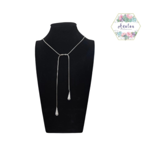 COLLAR DE GOTA PLATEADO
