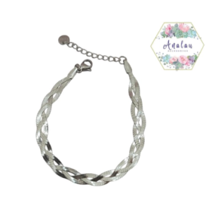 PULSERA PLATEADA ENRREDADA