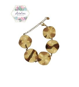 PULSERA DE CIRCULOS DORADOS