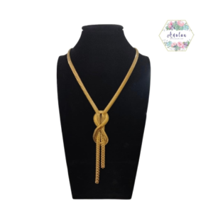 COLLAR DE INFINITO ENRREDADO DORADO