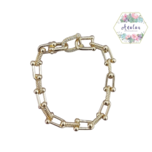 PULSERA DE ESLABONES BRILLOSA