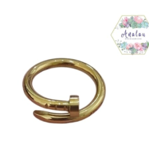 ANILLO DE CLAVO DORADO