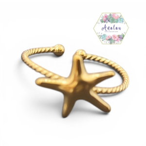 ANILLO DORADO DE ESTRELLA DE MAR